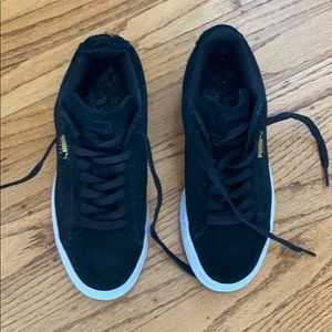 Puma Black Suede Sneakers